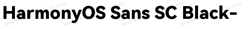 HarmonyOS Sans SC Black字体转换